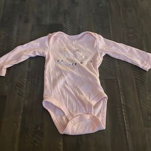 “Little cutie “ long sleeve onesie